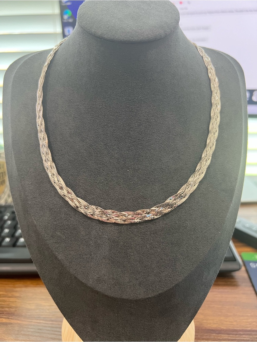Herringbone Silver Necklace - Women Jewelry